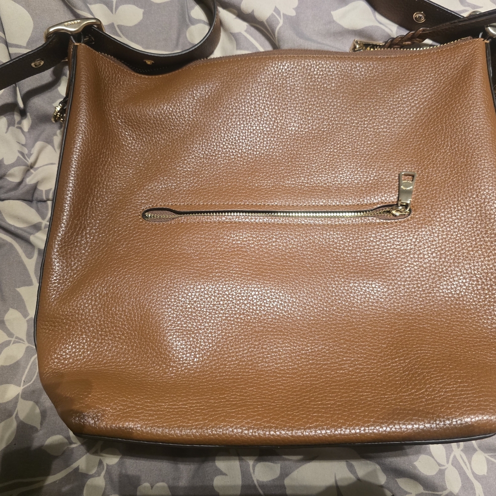 Coach Val Tan Leather Duffle Bag - Picture 5 of 5